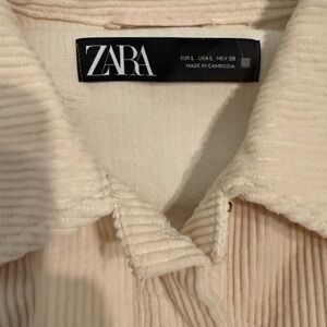 Zara Women's Off-White Teddy Jacket